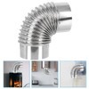 Alipis Stove Accessories Elbow Stove Pipe 90 Degree Chimney Extension
