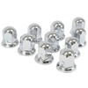 Mytee Products Chrome Metal Lug Nut Covers, 2"(H), fits 33mm,