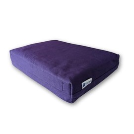 Yogan Head Cushion/Headpad (2") for Yoga/Pilates | Organic Cotton Outer Cover (Removable & Washable)| Inner Cover with Recycled Fiber Filling | 30x20x5 cm (Burgundy)