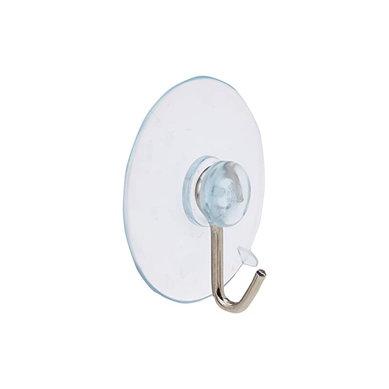 Merriway® BH00023 (20 Pcs) Clear Plastic Suction Hook, 25 mm