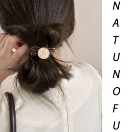 Natunofu Hair Elastic, Stylish, Adult, Simple, Hair Elastic, Stylish, Hair Accessories, Decoration, Stylish, Adult, Fashionable, Elastic, Women's Hair Ornament, Cute Hair Tie, Bun, Fashionable, Black, Hair Tie, Bun, Korean Style, Simple, Plain, Elegant, Accessory