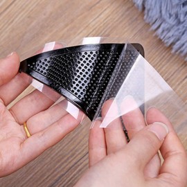 MDYNI 10Pcs/lot Triangle Reusable Anti-Skid Rubber Mat Non Slip Patch Mat Washable Rug Gripper Stopper Tape Sticker Black Corners Pad,A00001
