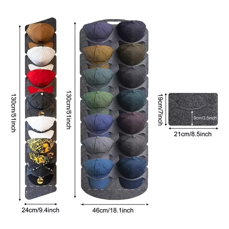 Deluxe Organizador Almacenamiento Gorras Sombreros 14 Espacios