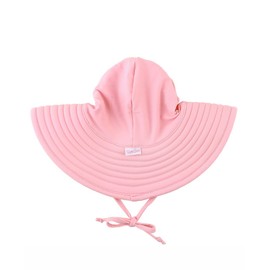 RuffleButts® Baby/Toddler Girls Pink Swim Hat - 6-10