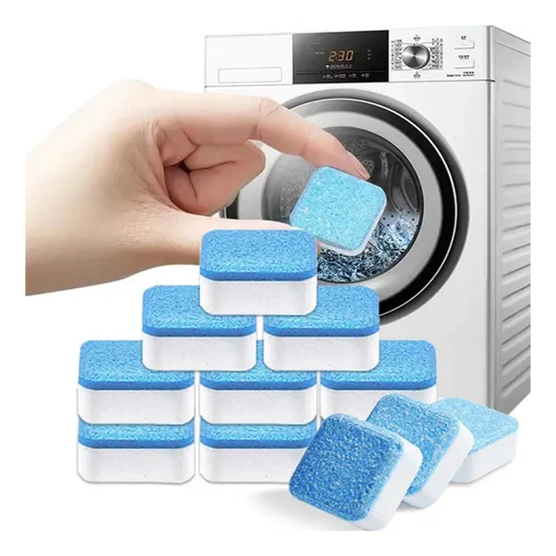 Kit De Tabletas Desinfectantes, 12 Tabletas, Limpia La Lavad