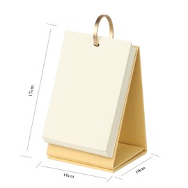 Blank Desk Calendar Small Notepad Loose Leaf Spiral Pad DIY Memo Sign Mini Notebook Office Household Memo Paper Time Planner Students Flashcards Blank Note for Notes Painting Learning