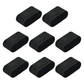 Amexo Pack of 8 watch cushions, sponge material made of velvet, watch cushions for watches, bracelets and jewellery, 8 x 4.5 x 3 cm, mini watch holder for jewellery display, black