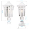Darkaway Large Outdoor Post Lights Lamp Post Light Fixture, 17inch