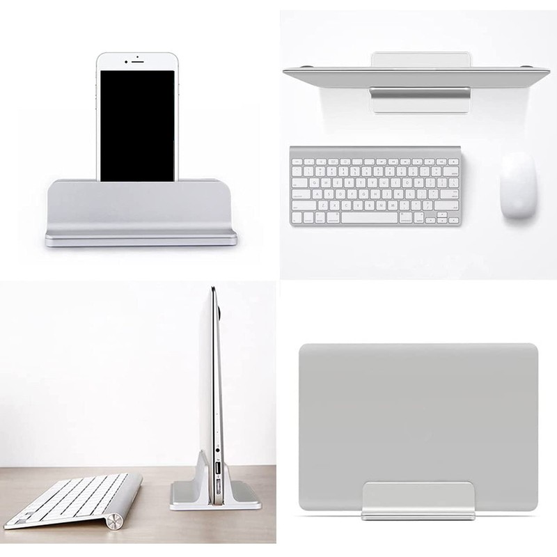 Oranlife Vertical Laptop Stand Holder, Vertical Desktop Holder with Adjustable