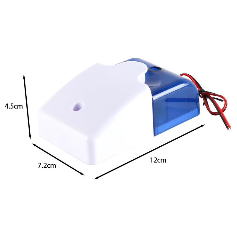 Laroal Sound Alarm Strobe Siren with Flashing Light Security Emergency