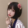 Donally Women's Full Wig Short Bob Straight Wig (Brown)