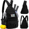 Pickleball Bag, Tactical Pickleball Backpack for Women Men, Adjustable Sling