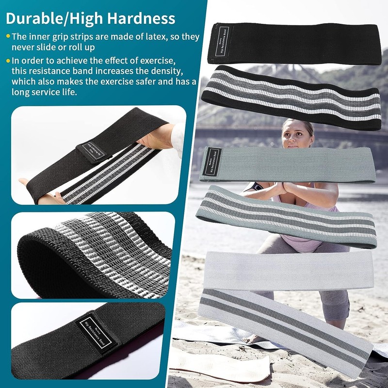 Resistance Bands Sets Portable Exercise Loops for Legs and Hip