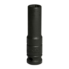 Urrea 7312MT Dado de impacto largo cuadro de 1/2", 12 puntas, métrico, 12 mm