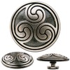 6 Pcs. Celtic Triskel No. 2 Screwback Conchos, Decorative Screw