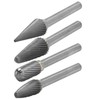 4Pcs Carbide Burr 12mm Durable Sturdy Tungsten Steel Convenient Wide