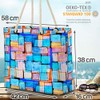 VOID Colourful Squares Beach Bag Shopper 58 x 38 x