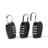 Number Lock 4-Digit Combination Lock 3-Pack (Black) Locker Lock
