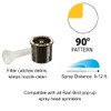 Rain Bird 12DSQ Dual Spray Nozzle, 90° Quarter Circle Pattern,