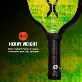 Onix React Pickleball Paddle Features Boosted Sweet Spot from Nomex Core Insert and Graphite Face,Green