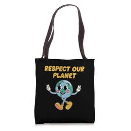 Respect Our Planet Ecology Sustainable Ecosystem Zero Waste Tote Bag