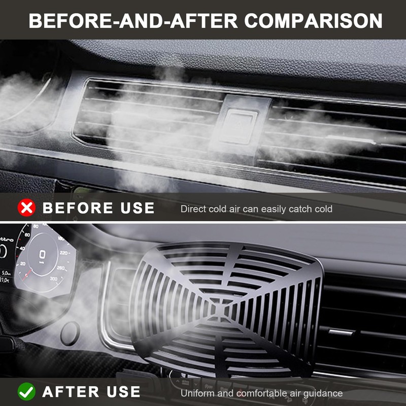 OLizee® 2PCS Detachable Car Air Conditioner Deflector Car Air Vent