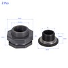 M METERXITY 2 Sets PVC Bulkhead Fitting Thread Bulkhead Water