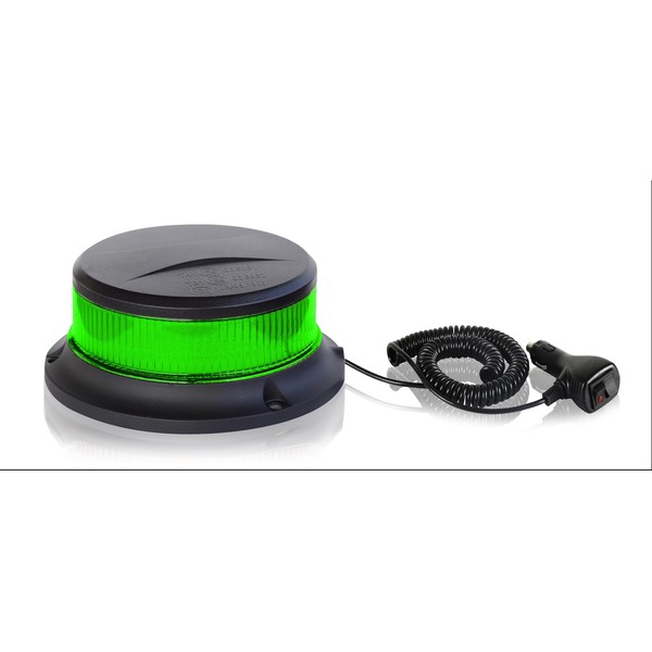 Green Raptors LED Technik 220 km/h DEKRA tested | Bagster indicator light ECE R65-10-30V DC rotating beacon for mobile use and protection - fire brigade, rescue service, construction vehicles