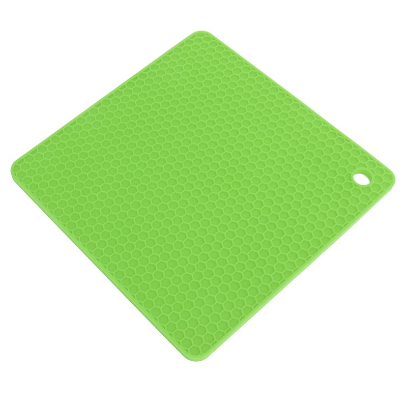 5Pcs Silicone Trivet Mat Square Round Honeycomb Hot Pad Non