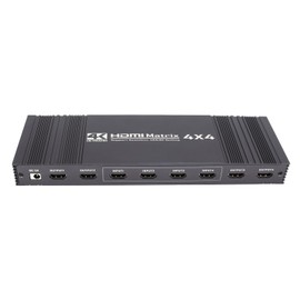 4K 4x4 HDMI Matrix Switch- Ultra HD Video Splitter,Type-c Input 4K 1080P 4x4HDMI DVI TV Video Wall Controller Processor