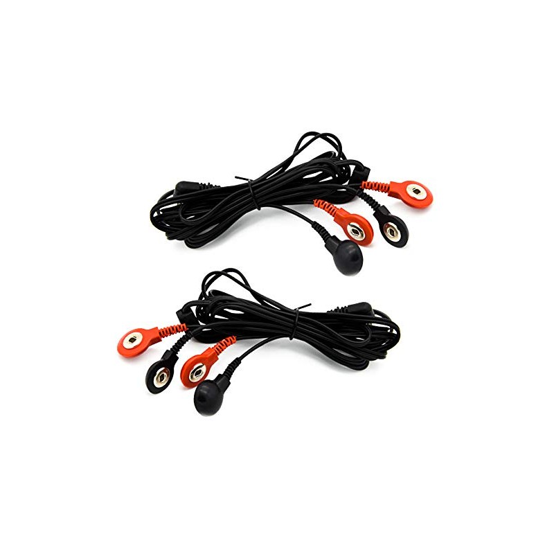 Leads for TENS/EMS Machines 2.5mm Connection 4-Stud Connectors 1 Pair