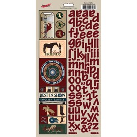 East Meets West Cardstock Stickers: Eastern