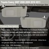 NHILES Driver & Passenger Side Sun Visor Fits for Toyota