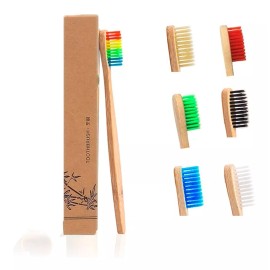 Veraly Cepillo Dental Ecológico Bambú Biodegradable 150 Pzs