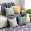 Set of 2 Square Decorative Throw Pillow Cases Soft Microfiber