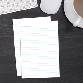 Home Advantage Vertically Ruled White Mini Index Cards, Note Cards (4x6)