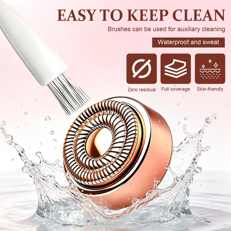 6PCS Gen 2 Replacement Heads for Flawless Facial Hair Remover,