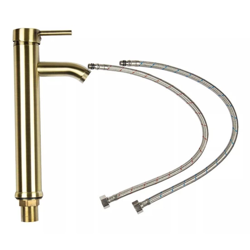 Cnx Mezcladora Monomando Para Lavabo Color Dorado