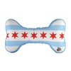 Chicago Flag Bone Dog Toy