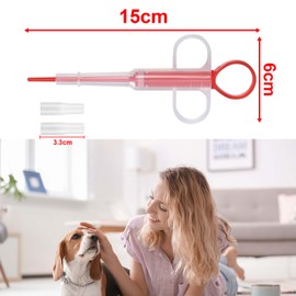 3 Stücke Tabletteneingeber Katze,Tablettengeber für Katzen und Kleine Hunde,15 x 6 cm Sicheres Pill Assist Katze,Sicheres Tablette Feeder,Für Fütterung Haustiere fester Arzneimittel,Kapseln