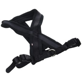 Trixie Premium Harness with Fleece Padding, Black, M: 45–80 cm/25 mm