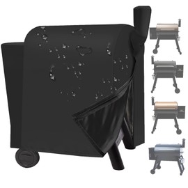 Grill Cover for Traeger Pro 34, Pro 780 Series with Zipper, 600D Heavy Duty Waterproof Wood Pellet Smoker Cover for Traeger, Rip-Proof BBQ Outdoor Accessories