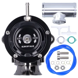 Válvula de Purga, SDD ‑ BOVGRSBL FPG250, Válvula de Purga de Turbo Universal de Palanquilla de Aluminio Tipo RS BOV con Tubo de Brida de 2,5 Pulgadas(Negro)