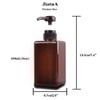 Pump Bottle, Refillable Plastic Empty Lotion Soap Dispenser Liquid Container