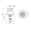 SANEI PT3320 Washing Machine Nipple, Automatic Stop Function, For Coupling