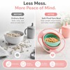 360° Rotating Gyro Snack Bowl for Kids – Spill-Resistant PP