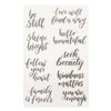 Words Clear Stamp Greeting Words Pattern Transparent Silicone Stamps for