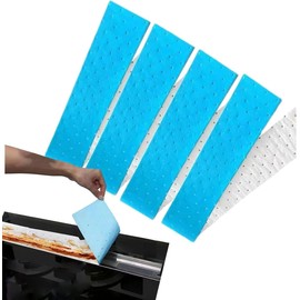 VAALYA TOYS Kitchen Range Hood Oil Absorbing Cotton Household Cleaning Clothes Cooking Paper Oil Groove Absorbing Sheets Cleaning Scrubber (Pack of 2)