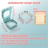 Sandwich Cutter and Sealer, Crustless Square Shaped Cutters for Kids