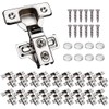 60 Pack Soft Close Cabinet Door Hinges for 1/2" Partial